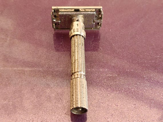 Vintage Razor Gillette USA, Micrometric Adjustable Razor, Made in