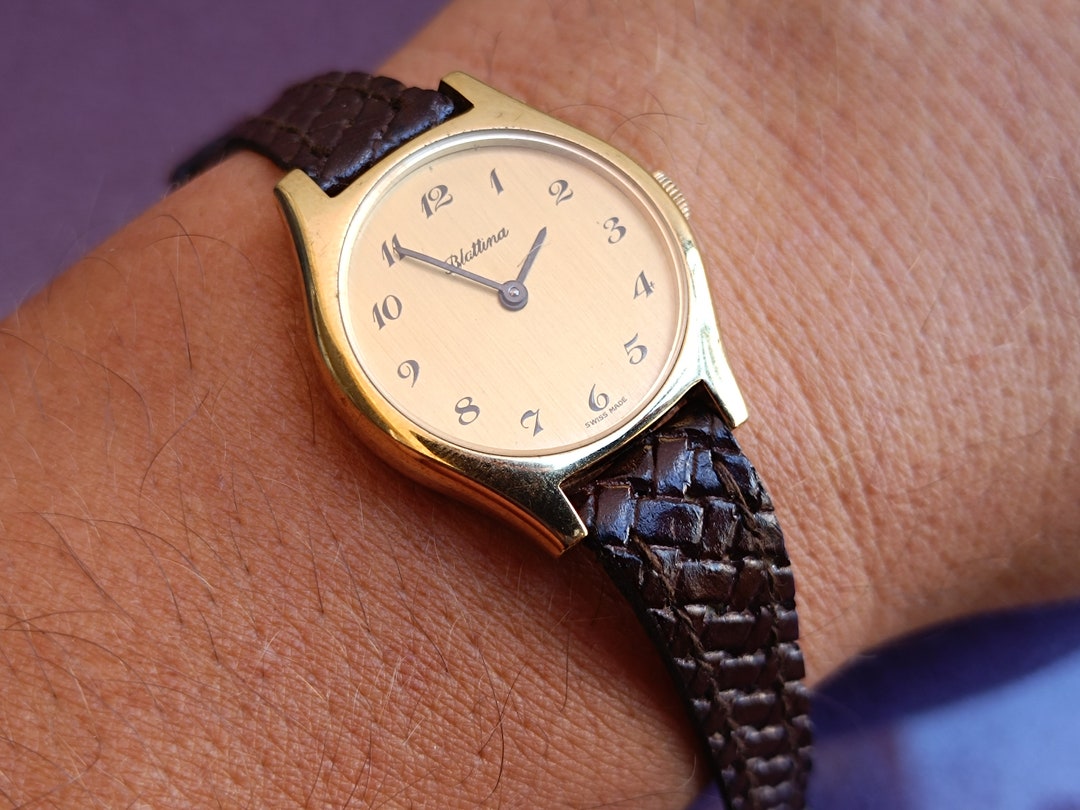 1970 BLATTINA Gold Filled Swiss Mechanical Watch, Vintage Mechanical ...