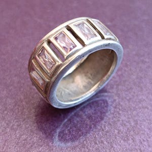 Amethyst 925 Silver Ring, Vintage Ring, Purple Crystal Ring, 925 Silver Ring, Silver Retro Ring, Ring With Gemstones, Antique Ring