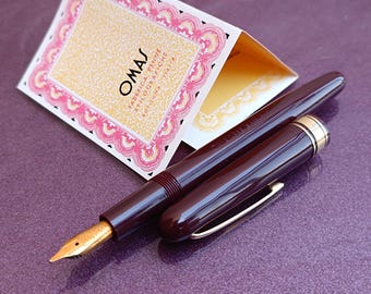 オマス（OMAS）　万年筆　555S　14金 14K ゴールドペン先 OMAS 555 ブレベット万年筆、ヴィンテージ