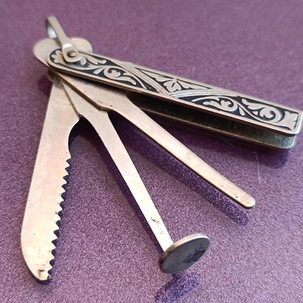 Pipe Tamper, Pipe Tool, Metal Tamper, Smoking Pipe Tool, Retro Pipe Tool, Pipe Tamper, Retro Pipe Tamper, Tiny Spoon, Czech Republic