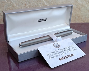 INOXCROM Vintage Gold Filled Fountain Pen, Inoxcrom Fountain Pen, Fountain Pen, Retro Fountain Pen, Collectible Fountain Pen, Spain