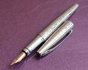 18K GP Gold Filled Fountain Pen, Collectible Pen, Gift Pen, Fountain Pen, Retro Fountain Pen, Old Fountain Pen, Vintage Ink Pen, Ink Pen