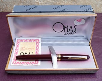 Pennino in oro 14k OMAS 555 Brevetto penna stilografica, penna stilografica vintage, penna stilografica pennino oro 585, penna stilografica retrò, penna stilografica, Italia