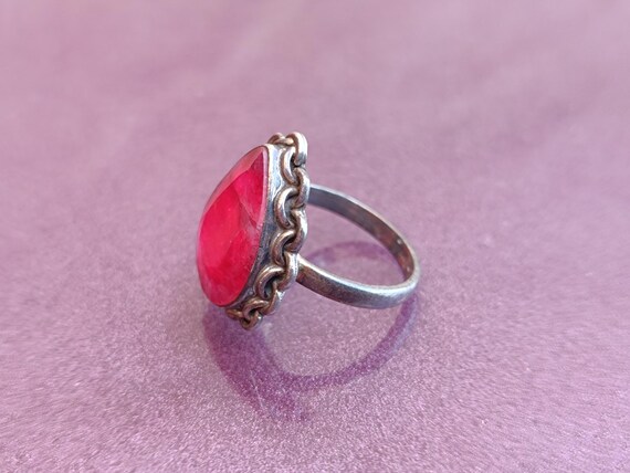 Ruby 925 Silver Ring, Ruby Silver Ring Silver, Si… - image 10