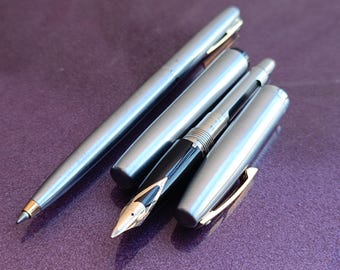 14Kゴールドペン先シェーファー万年筆とボールペンセット、585