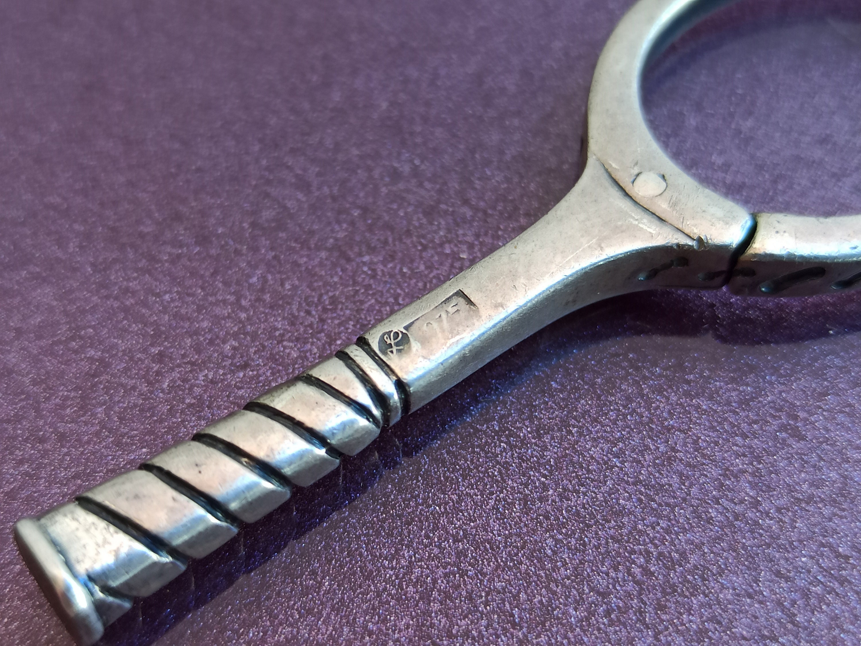 TIFFANY & CO Tennis Racket Rare Silver Keychain, Tiffany Keychain