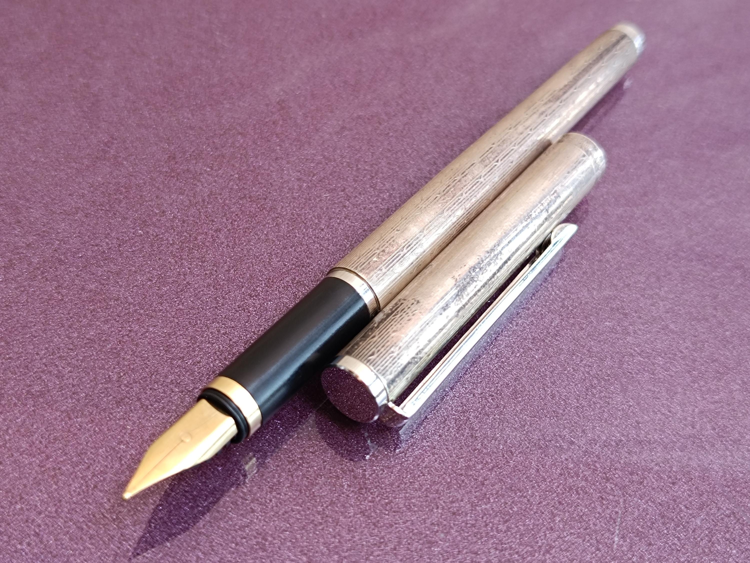 希少・ヴィンテージ】万年筆 スターリングシルバー 925 / 18K 金ニブ