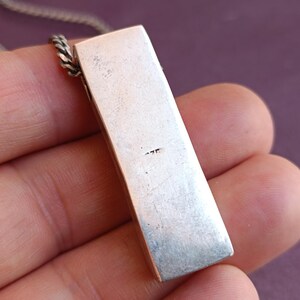 925 Silver Mother Of Pearl Pendant With Necklace, Silver Pendant, Italian Silver Jewellery, Antique Pendant, Vintage Pendant, Italy image 13