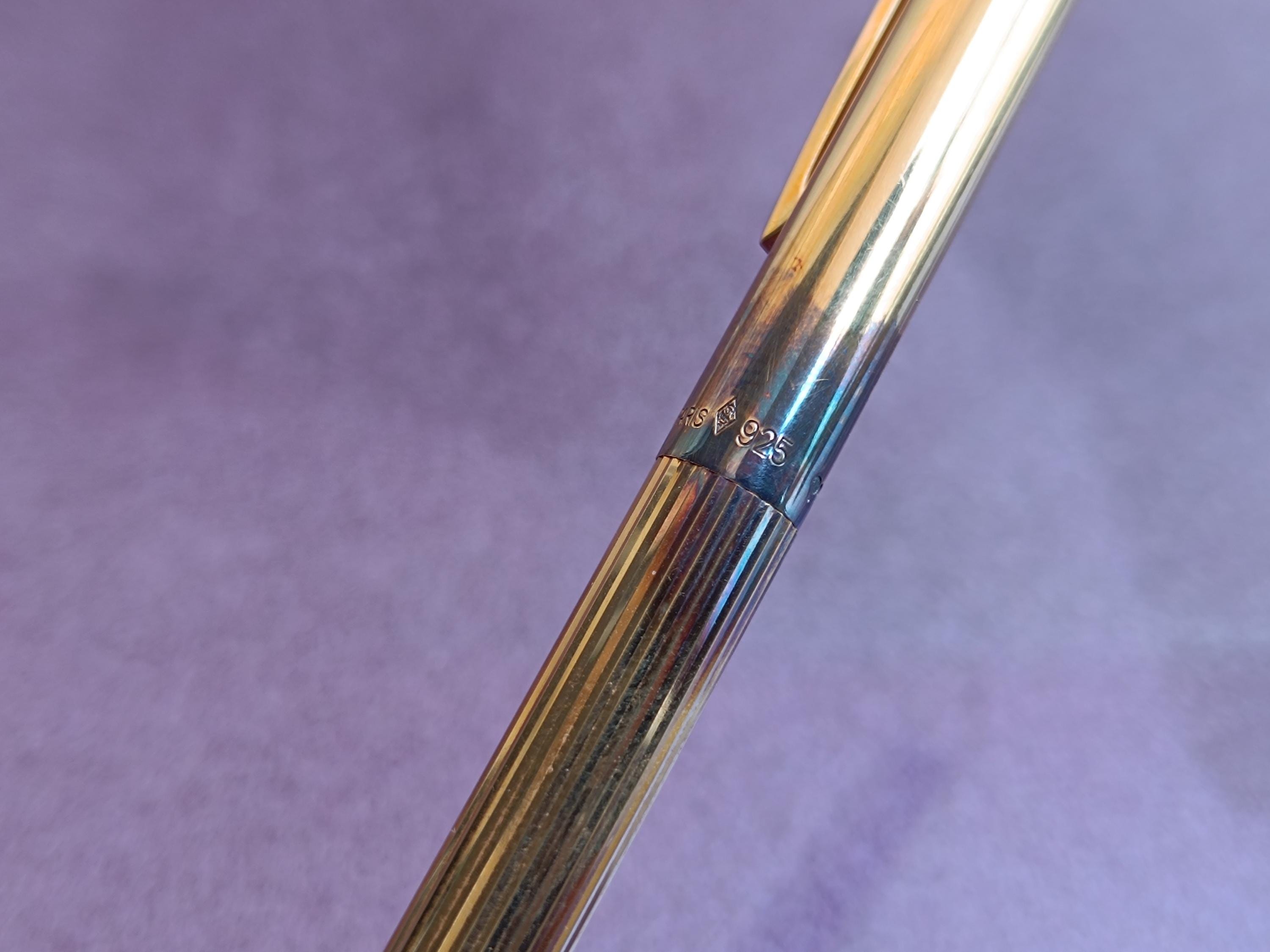 925シルバー S.T. Dupont ボールペン オリジナルボックス入り