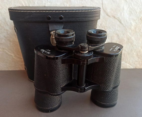 Vintage ZENITH Binoculars Fully Coated 16x50mm, Display Bird