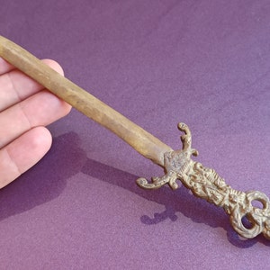 ABRECARTAS, abrecartas de bronce, cuchillo de papel antiguo, abrecartas vintage, cuchillo abrecartas de plata, cuchillo de plata antiguo, cuchillo de papel