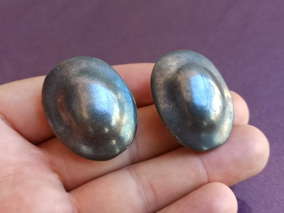 Silver Handmade Clips, Silver Earrings, Handmade … - image 6