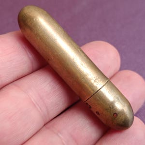1950er Jahre Lippenstift Runde Tube, Vintage Lippenstifthalter, Lippenstift Tube rund, Retro Lippenstift Tube, Lauder Lippenstift Tube