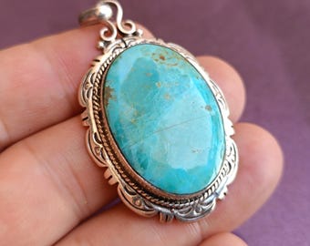925シルバーターコイズペンダント、ヴィンテージシルバーターコイズ
