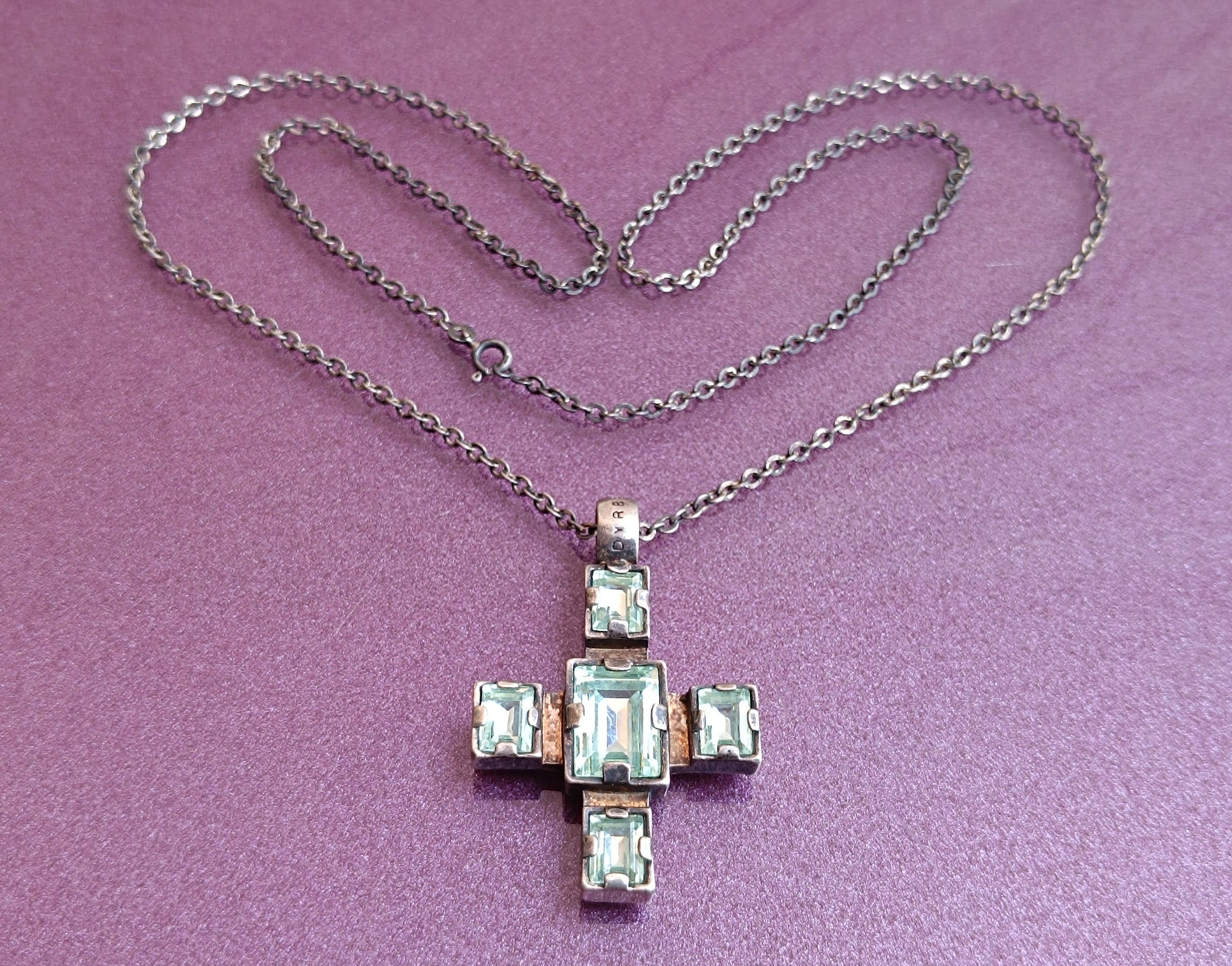 アクセサリー Silver Vintage Trival Cross PD Gothic Tribal Cross Sterling Silver Pendant - Bikerringshop