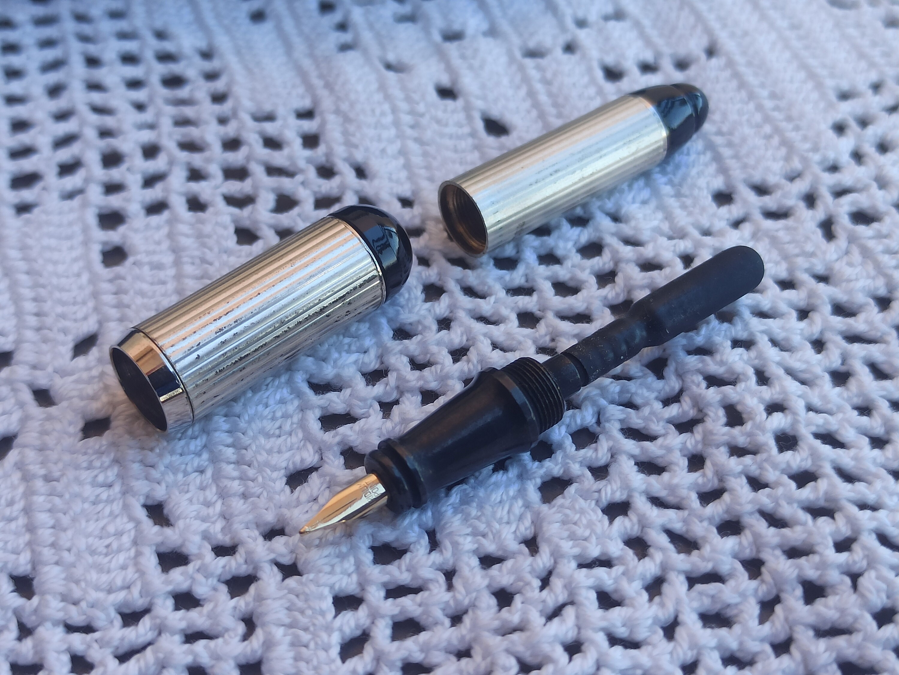 925 Silver FILCAO ITALY Mini Fountain Pen, Fountain Pen