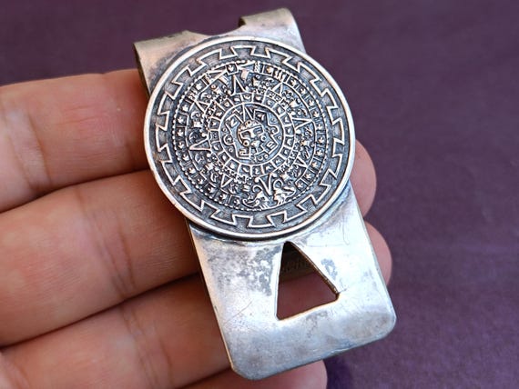 925 Silver Mexico Money Clip, Vintage Silver Money Clip, Money