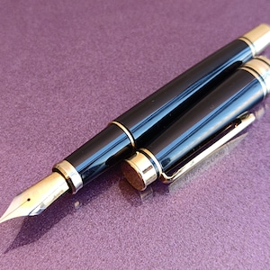Pierre Cardin Füllfederhalter, Füllfederhalter, Gold gefüllter Füllfederhalter, Vintage Füllfederhalter, Retro-Tintenstift, antiker Füllfederhalter, Tintenstift