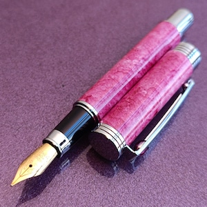 Penna stilografica VACCARO Swarovski Crystals, penna stilografica riempita d'oro, penna stilografica vintage, penna stilografica, penna vintage, punta in iridio