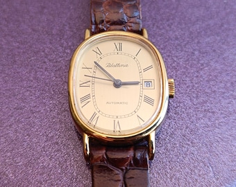 1970 BLATTINA Gold Filled Incabloc Reloj mecánico suizo, reloj mecánico vintage, reloj Blattina, reloj automático