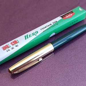 1970 HERO 330 Füllfederhalter, Sammlerstift, Geschenkstift, Gold gefüllter Füllfederhalter, Vintage Füllfederhalter, antiker Stift, alter Füllfederhalter, China