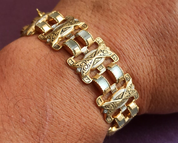 1960 Toledo Damascene Bracelet, Gold Plated Toledo Bracelet, Vintage Charm, Filigree Bracelet, Bohemian Jewellery, Lovely Filigree Bracelet - Etsy 1960 Toledo Damascene Bracelet, Gold Plated Toledo Bracelet, Vintage Charm, Filigree Bracelet, Bohemian Jewellery, Lovely Filigree Bracelet - Etsy