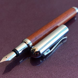 Penna stilografica vintage, penna stilografica riempita di cromo, penna stilografica vintage, penna stilografica, penna antica, punto iridio, penna stilografica tedesca