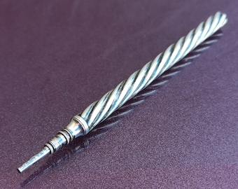 Rare Victorian Telescopic Pencil, FAIRCHILD, Gold Enamel Swiss