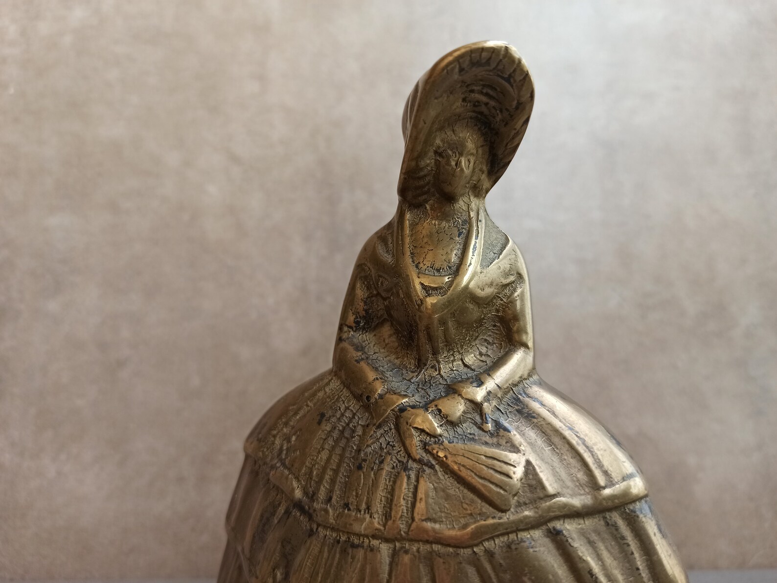 Antique Bronze Bell Antique Bronze Bell Lady Lady Bell - Etsy