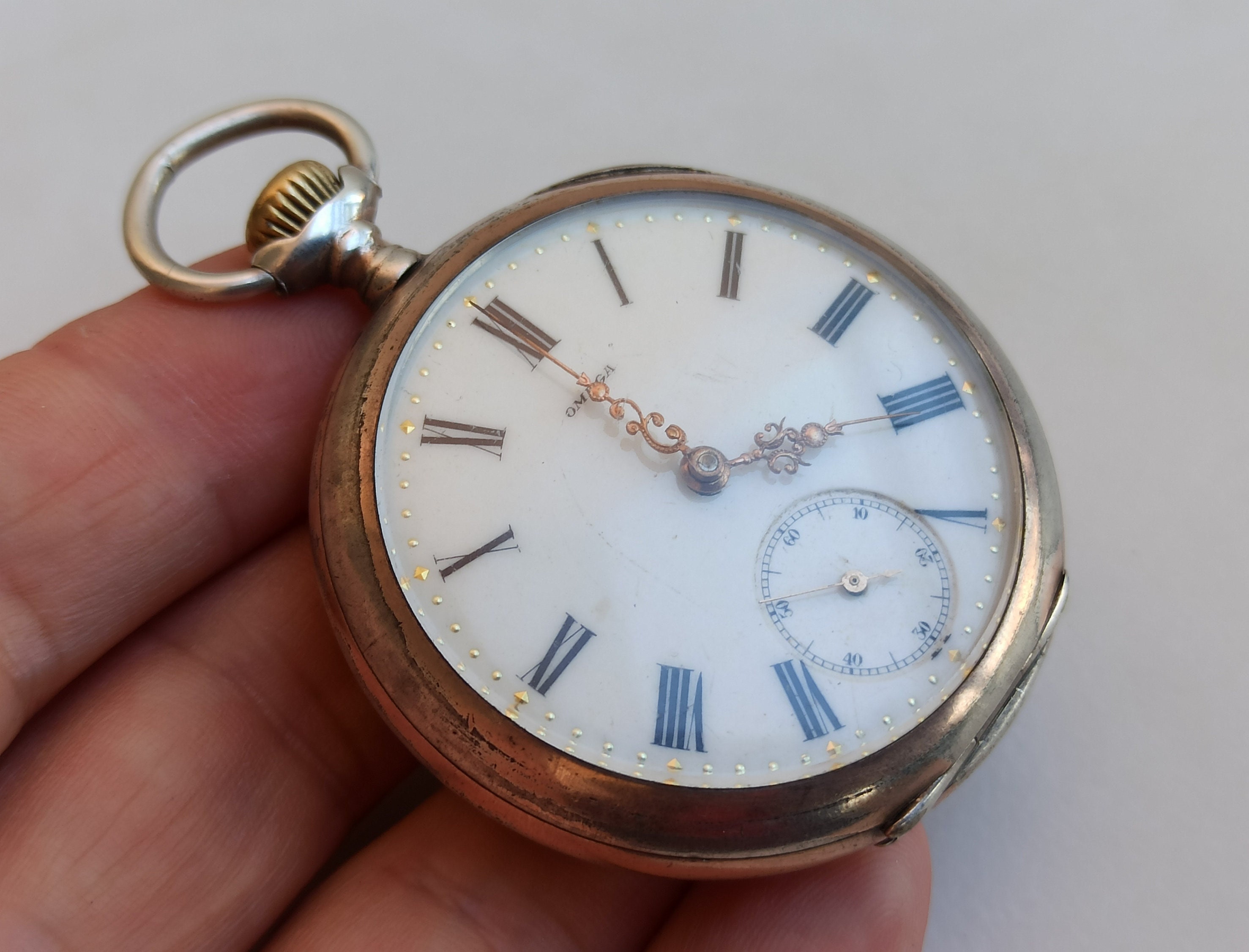1900 OMEGA 800 Silver Mechanical Watch Silver Pocket Watch Silver Stamp 800 Antique Cronometro Vintage Silver Clock Old Silver Watch Etsy