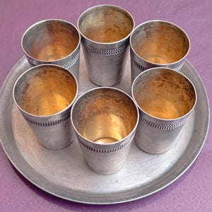 USSR 875 zilveren shotglazen, wodka shot sterling zilver 875, drinkshots, antieke wodkashots, wodka shotglaasjes, 875 wodkashots