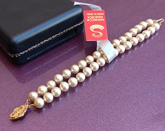 Pearls Sureda 24k Gold Filled Perlas Sureda, 8mm Manacor Mallorca Bracelet, Mallorca Pearl, Pearl Bracelet, Vintage Pearl Bracelet, Spain