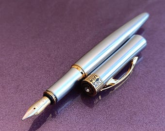 Fountain Pen, Gold Filled Fountain Pen, Vintage Fountain Pen, Fountain Pen, Antique Pen, Iridium Point, Metal Fountain Pen