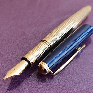 Vaccaro Füllfederhalter mit Swarovski-Steinen, Vaccaro Füllfederhalter, Vintage Füllfederhalter, Füllfederhalter, Iridiumspitze, Tintenstift, Retro Tintenstift