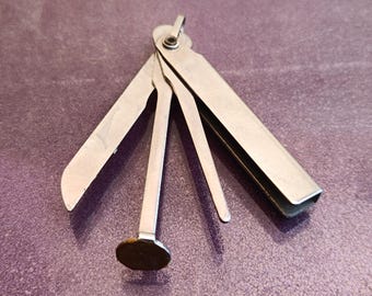 Pijpaanstamper, pijpgereedschap, metalen aanstamper, rookpijpgereedschap, retro pijpgereedschap, pijpaanstamper, retro pijpaanstamper, klein lepeltje