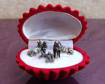Silver Plated Nativity Figurine, Christmas Composition, Magi With Gifts, Birth Of Jesus Christ, Religious Figure, Christmas Figurine