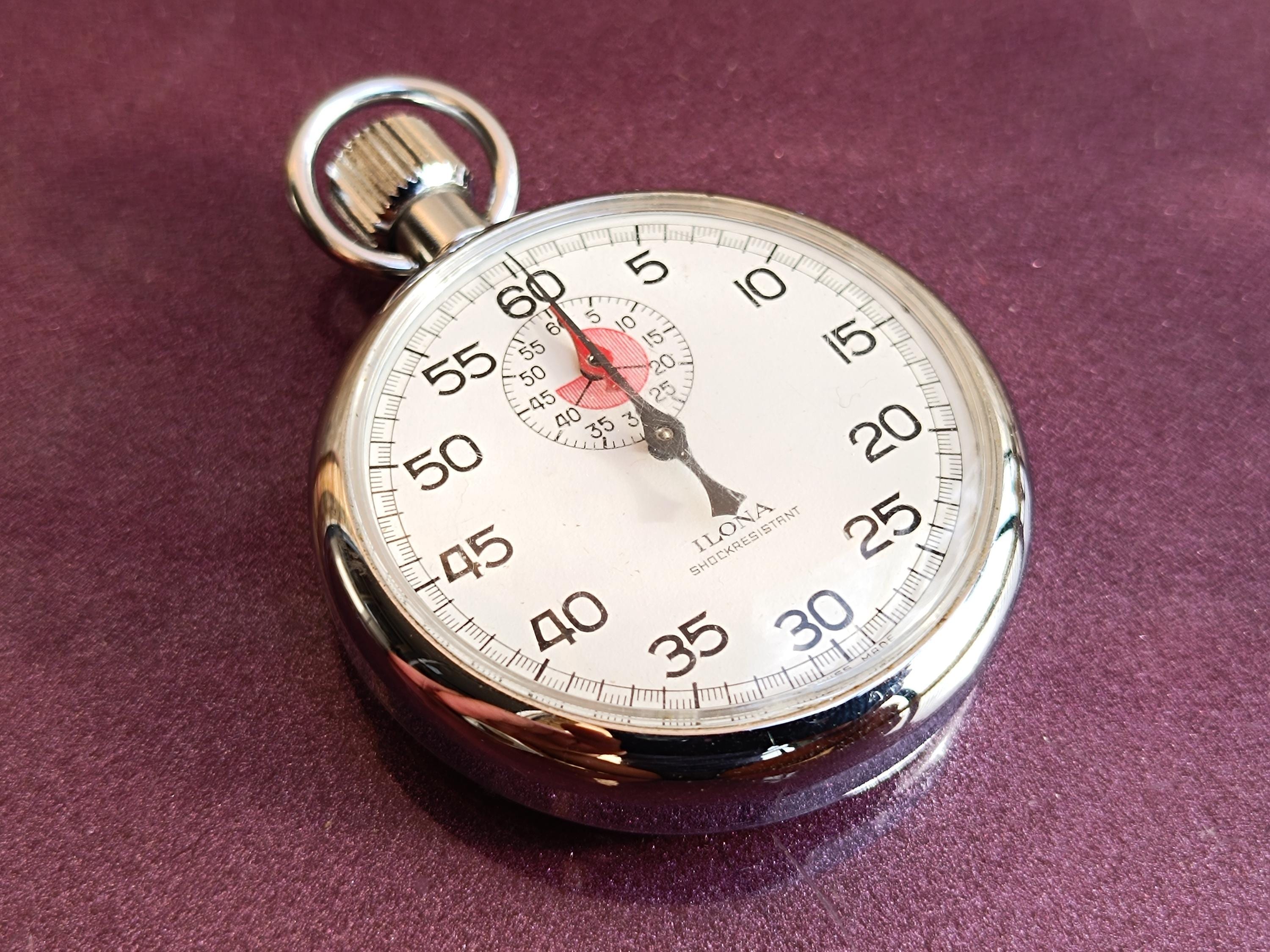 1980s ILONA Mechanical Stopwatch Swiss Made, Automatic Stopwatch ...