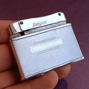 SAROME Liquid-1 Vintage Collectible Lighter, Antique Sarome Petrol Lighter, Untested, Pocket Lighter, Pipe Lighter, Vintage Japan Lighter