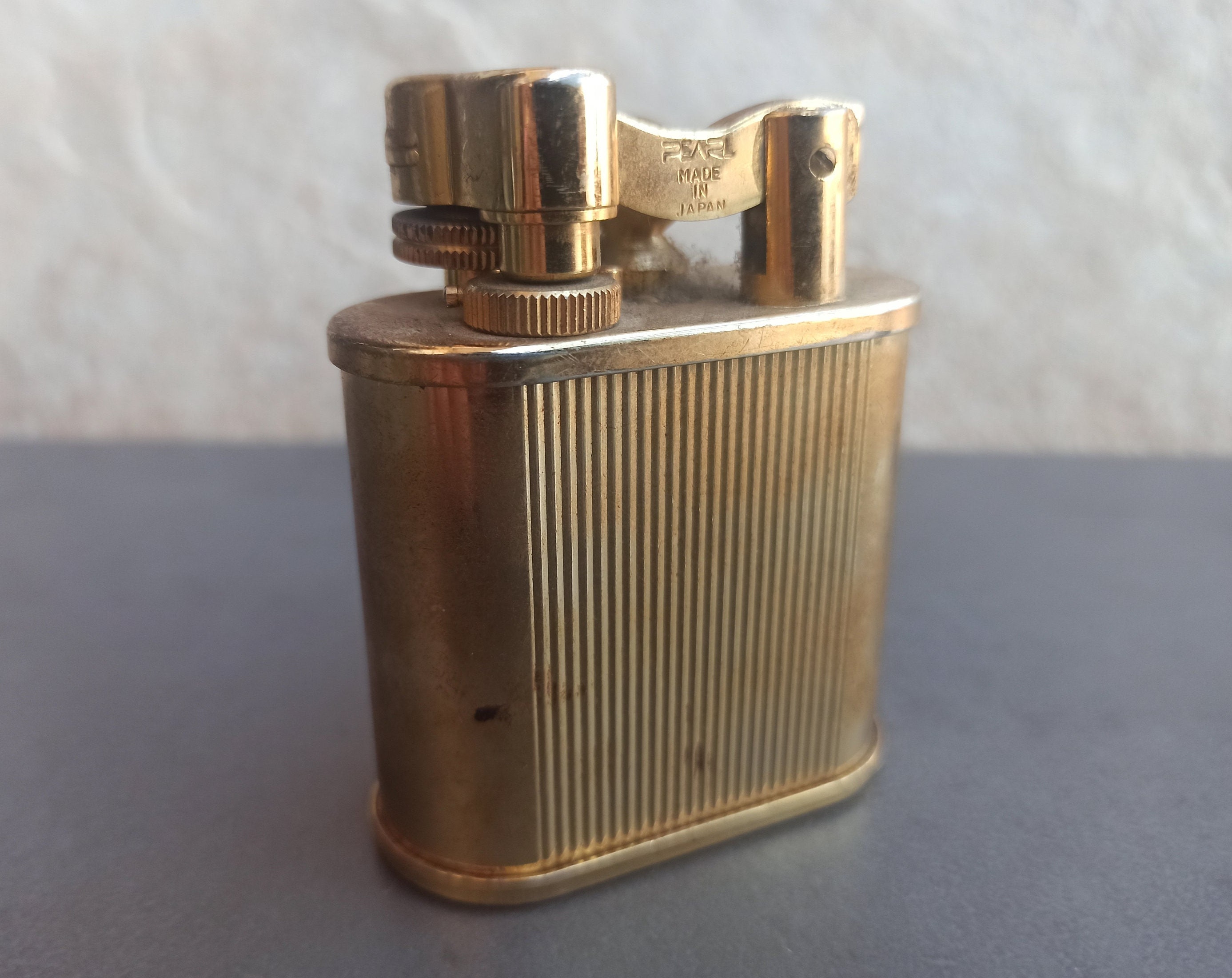 Vintage PEARL Gas Lighter Marked Pearl Japan Table Lighter Etsy