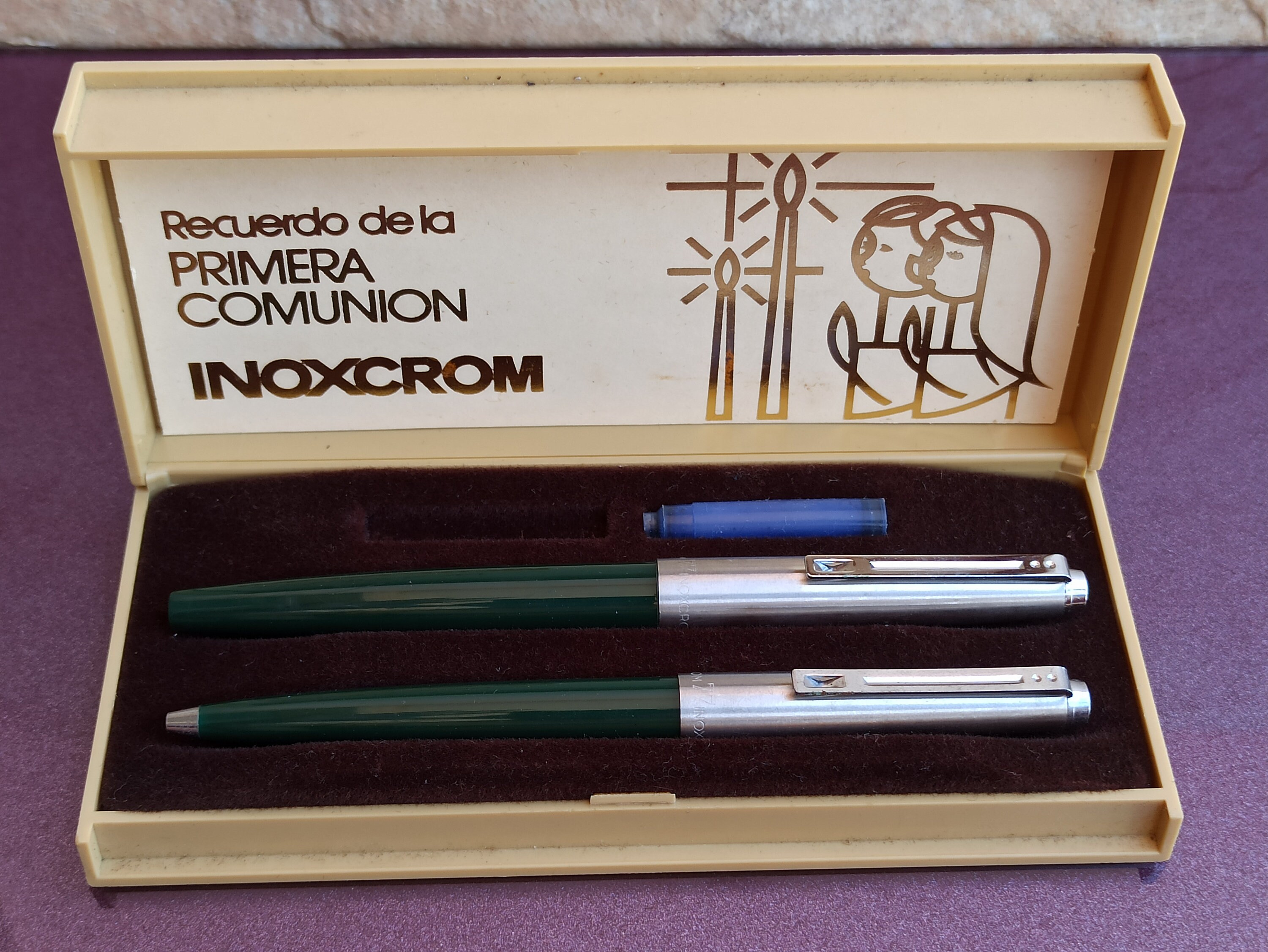 INOXCROM B77 Kugelschreiber – Verchromt, Mit Edelstahlspitze & Etui, Made In Spain