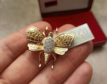 18k Bee Brooch - Etsy