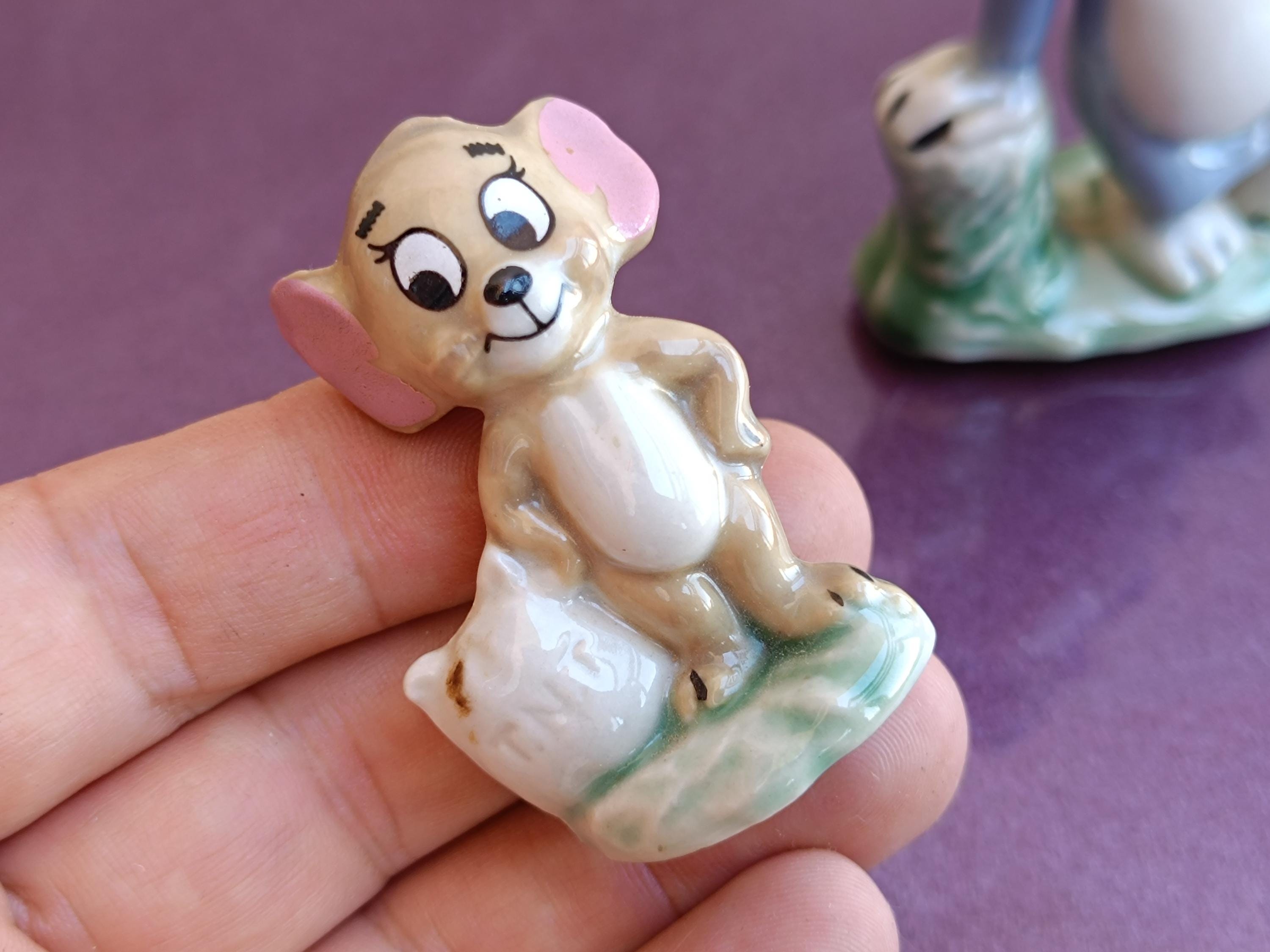 1970s Wade Tom and Jerry Porcelain Figurines, Made in England Cat