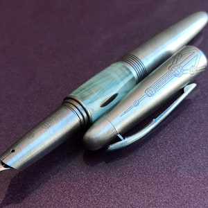Iridium Point Füllfederhalter, Metall Kunststoff Füllfederhalter, Vintage Füllfederhalter, Füllfederhalter, Antiker Stift, Iridium Point, Deutschland Füllfederhalter