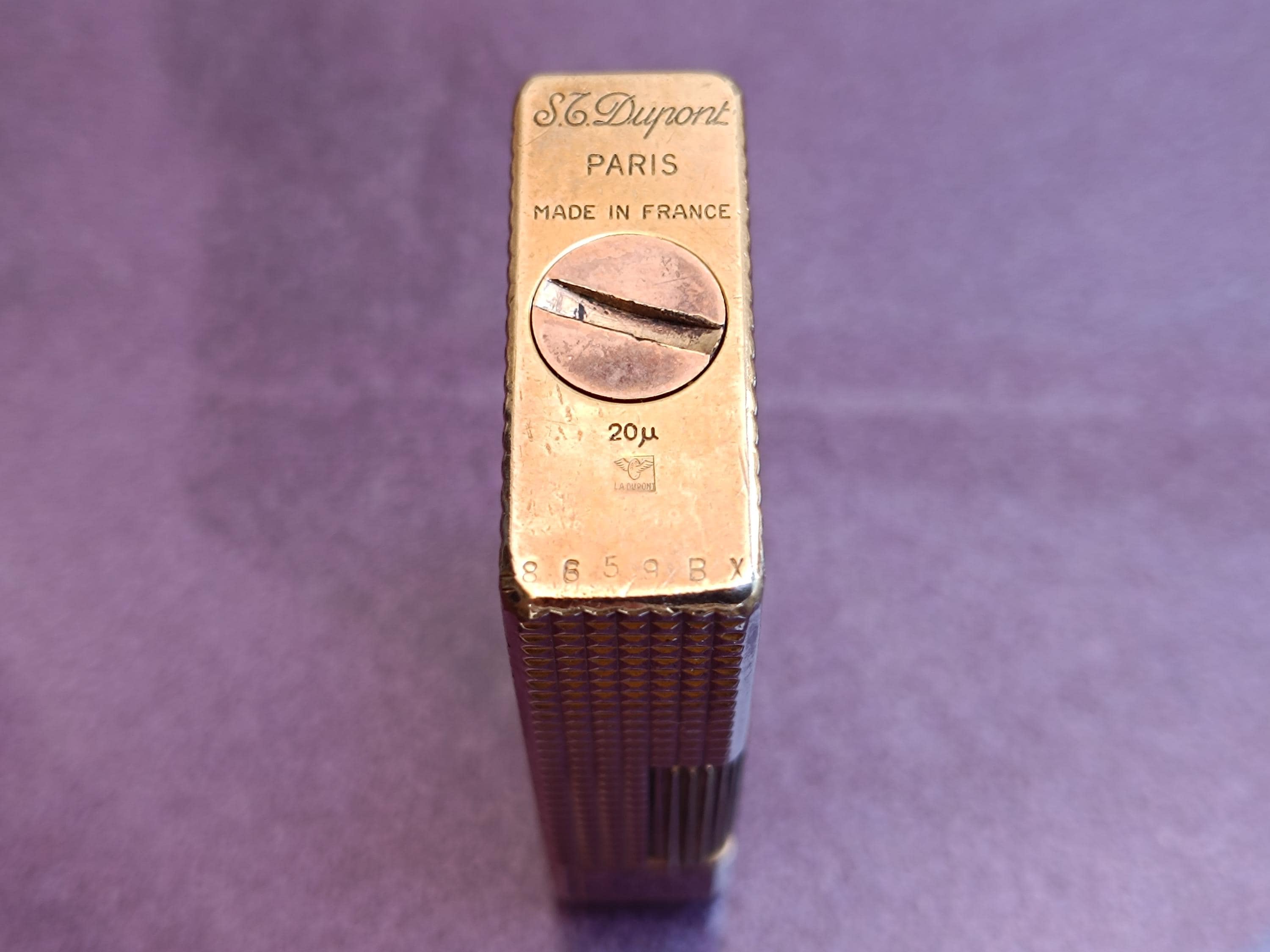 S.T. DUPONT 金メッキ 20ミクロン ライター、ヴィンテージ ポケット