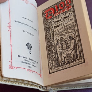 Dios Conmigo, Devocinario Para Ninos y Ninas, Primeira Comunhão, Devocionario de Primera Comunión, JHS, Livro Religioso, Primeira Comunhão, Espanha