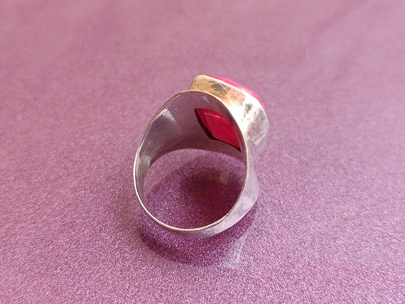 Ruby 925 Silver Ring, Ruby Silver Ring Silver, Si… - image 4