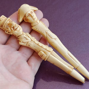 1960 Napoleon Bonaparte and Charles de Gaulle Ballpoint Pen, Vintage Ballpoint Pen, Antique Ballpoint Pen, Plastic Ballpoint Pen