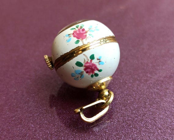 ULANA Mechanical Watch Pendant, Vintage Pocket Watch, Pendant Watch, Vintage Watch, Gold Plated Clock, Crystal Watch, Germany Made
