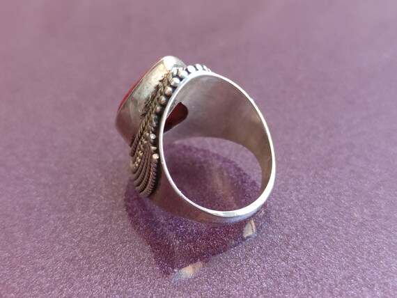Ruby 925 Silver Ring, Ruby Silver Ring Silver, Si… - image 4